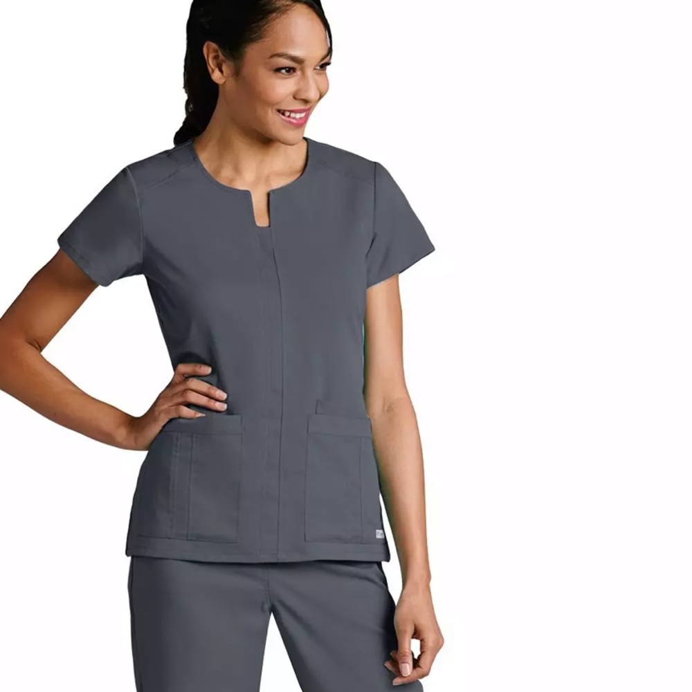Greys Anatomy 3 pocket Notch scrub top